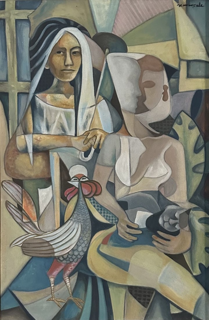 VICENTE MANANSALA OIL ON CANVAS (1910-1981) (1 of 4)