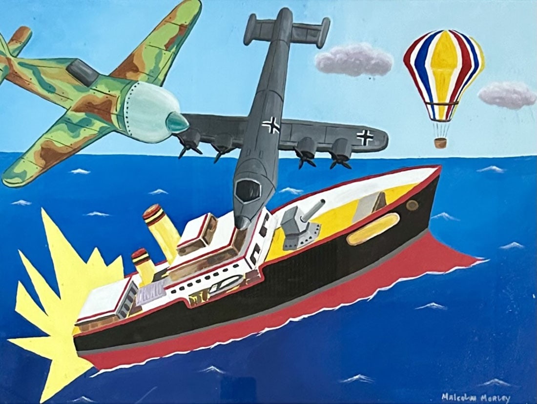 MALCOLM MORLEY (1931-2019) OIL ON PAPER (1 of 3)