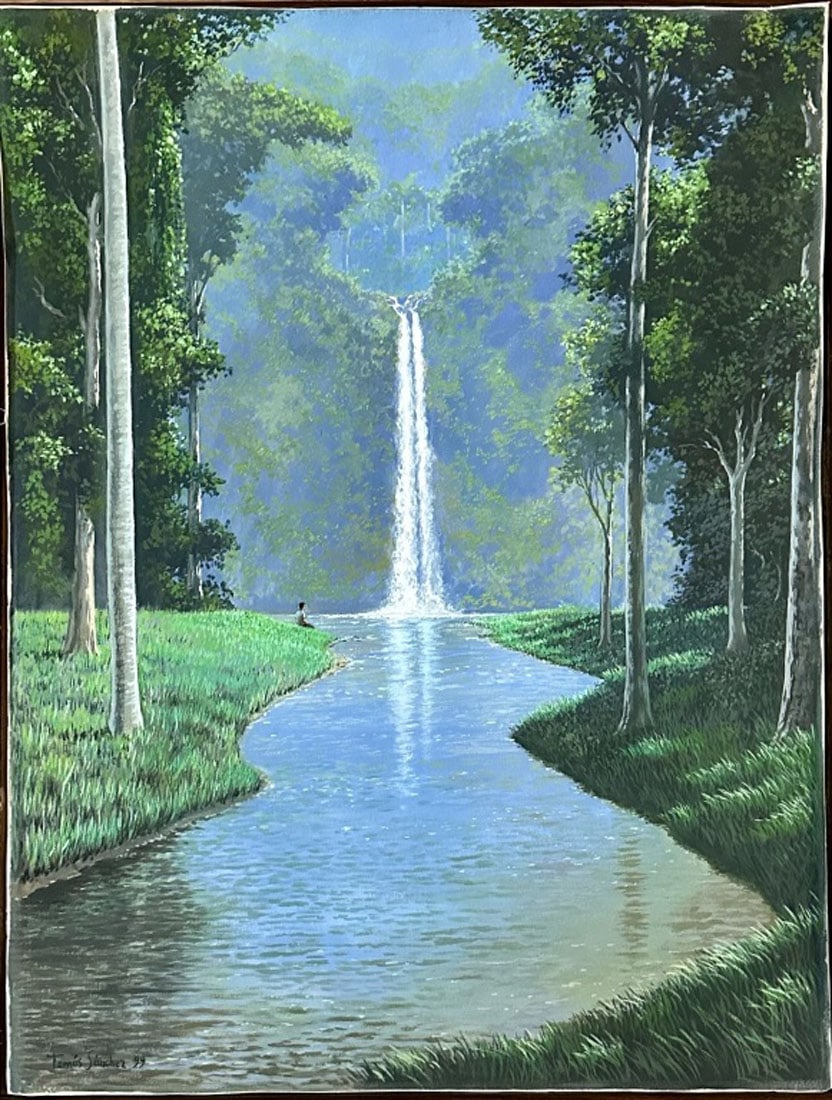 TOMAS SANCHEZ OIL ON PAPER (B. 1948) (1 of 5)