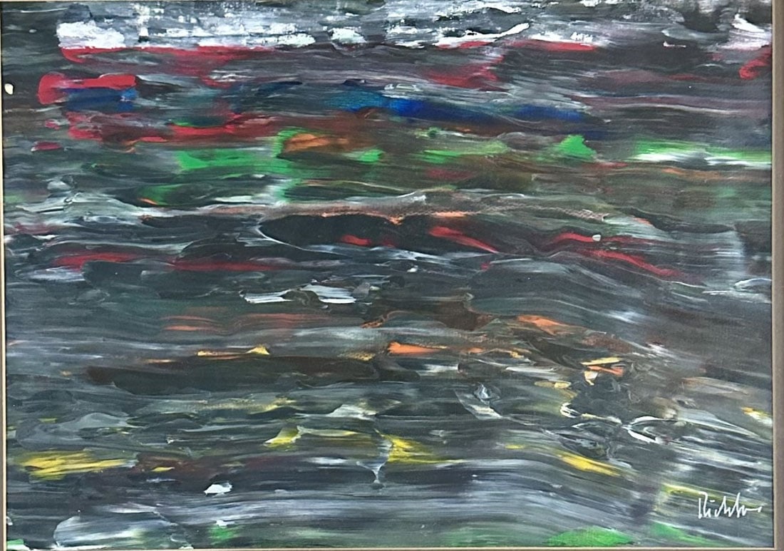 GERHARD RICHTER ABSTRACT OIL ON PAPER (1 of 3)