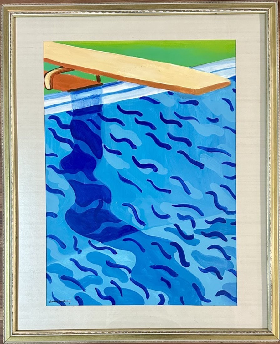 DAVID HOCKNEY SERIGRAPH ON PAPER (1 of 3)