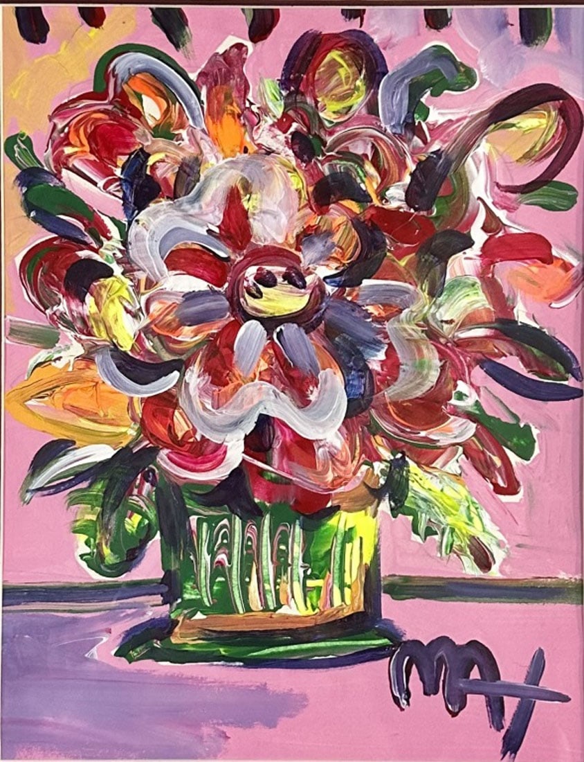 PETER MAX OIL ON PAPER (AMERICAN) (1 of 3)