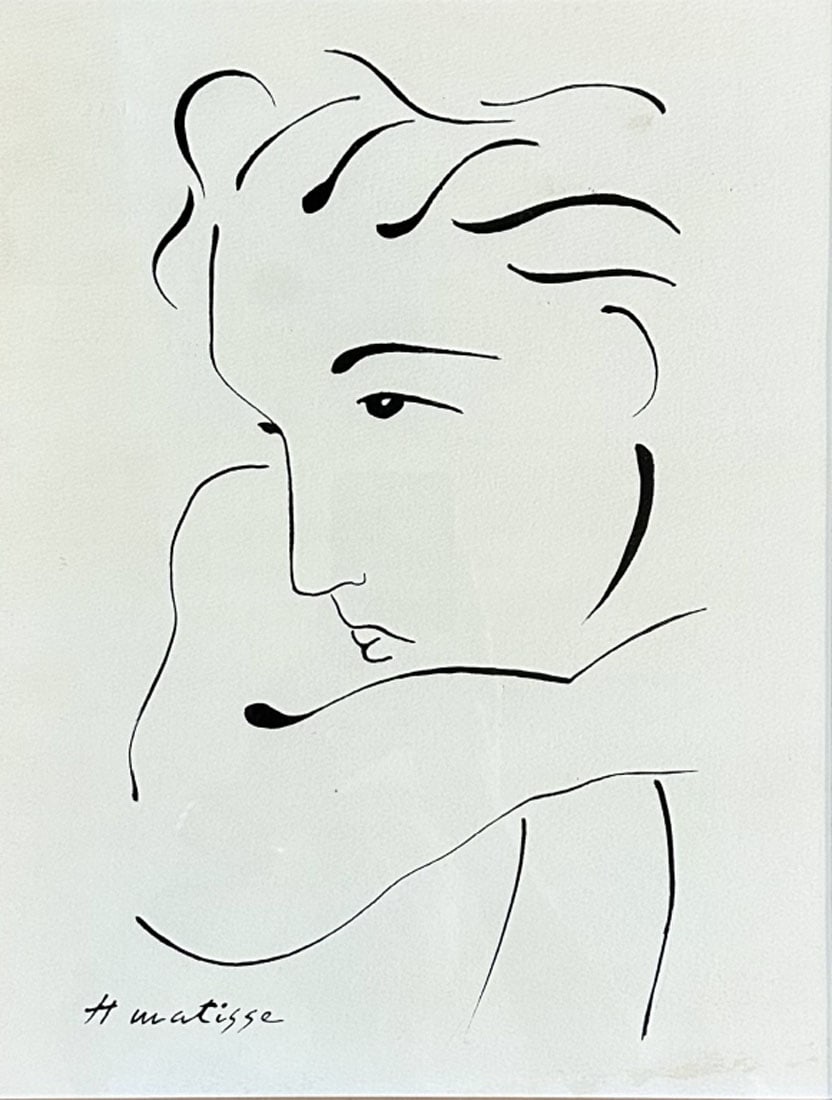 HENRI MATISSE FIGURATIVE INK ON PAPER (1 of 3)