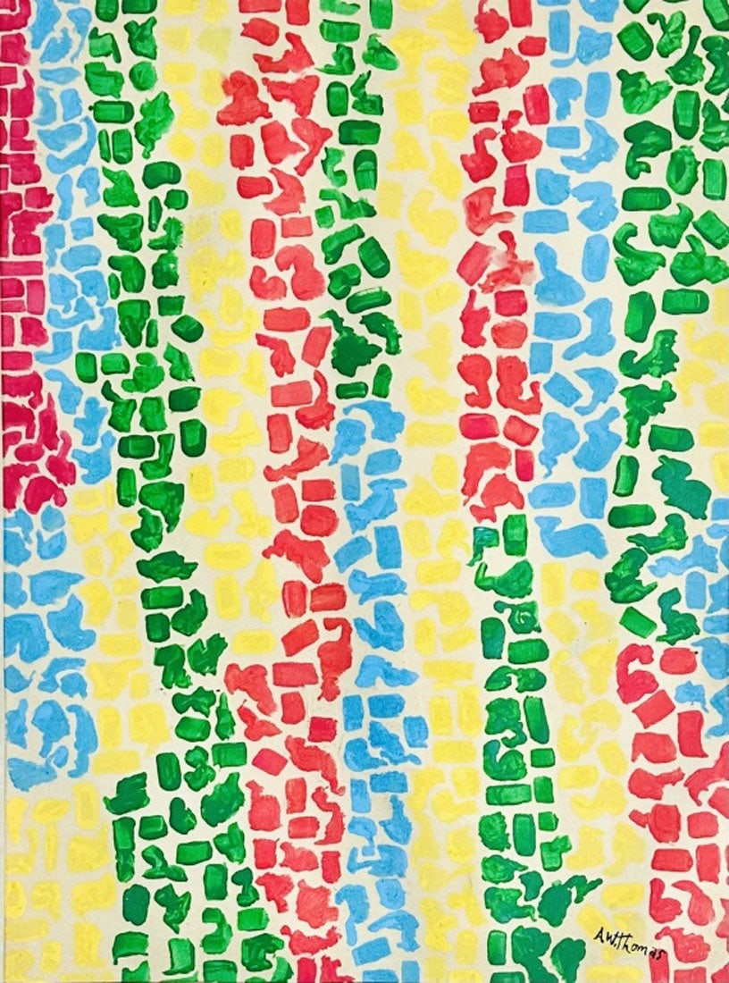 ALMA WOODSEY THOMAS OIL ON PAPER (1 of 3)