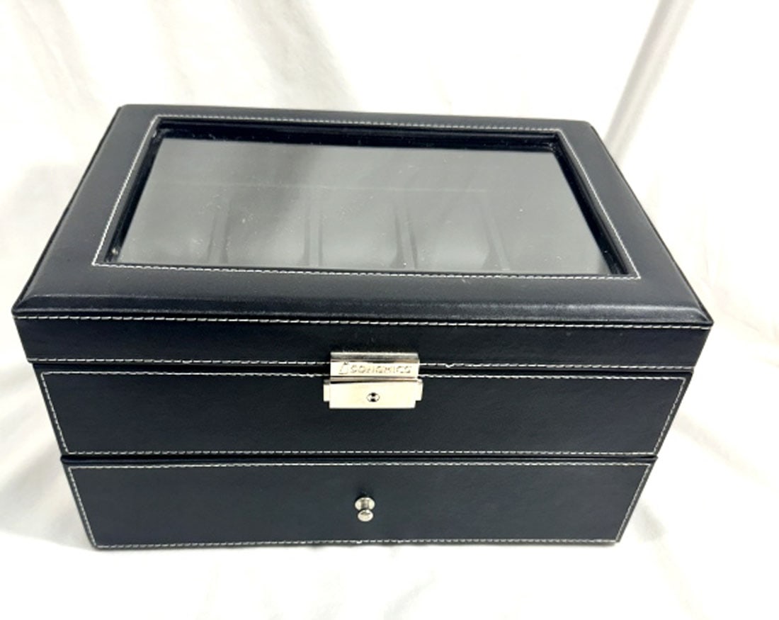 SONGMICS LOCKABLE WATCH BOX W/KEYS (1 of 2)