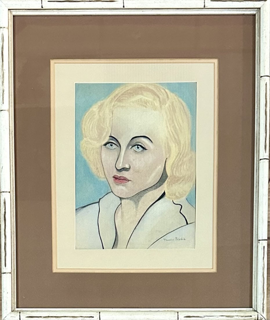 FRANCIS PICABIA  (1879-1953) FIGURATIVE PASTEL (1 of 3)