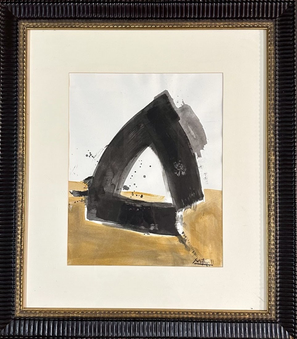 ROBERT MOTHERWELL WATERCOLOR ON PAPER (1 of 3)
