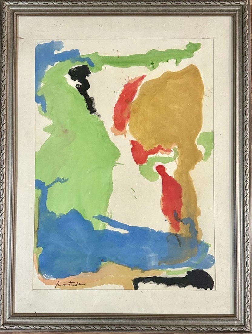 HELEN FRANKENTHALER WATERCOLOR ABSTRACT PAINTING (1 of 3)