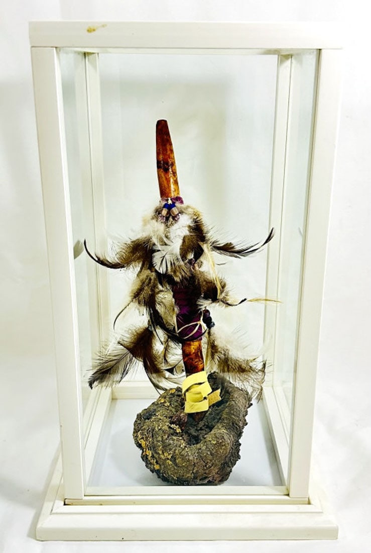 NATIVE AMERICAN PEACE PIPE DISPLAY W/COA (1 of 4)