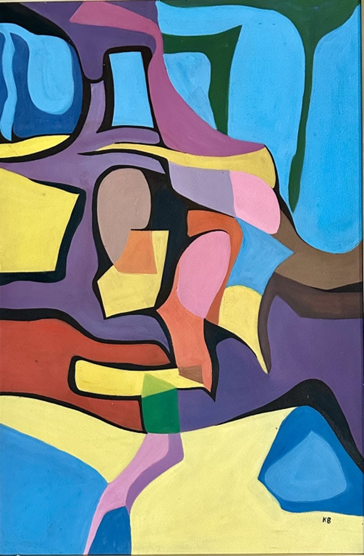 KARL STANLEY BENJAMIN OIL ON CANVAS (AMERICAN) (1 of 4)