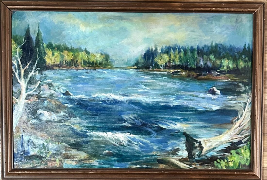 CARL SPRINCHORN OIL ON BOARD: Carl Sprinchorn, no coa, private collection, medium: oil, measurements: 30"WX20"H unframed, good condition, framed, Biography: Carl Sprinchorn was a Swedish-born American artist who studied under Robe