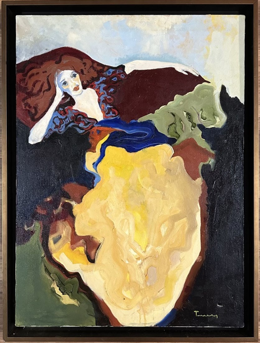 ITZCHAK TARKAY OIL ON CANVAS FIGURATIVE PAINTING (1 of 4)