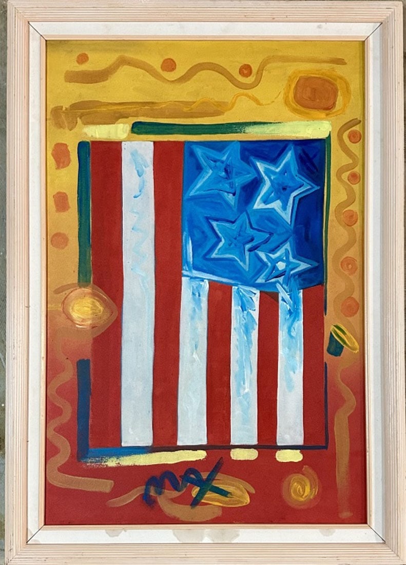 PETER MAX ACRYLIC ON CANVAS (1 of 4)