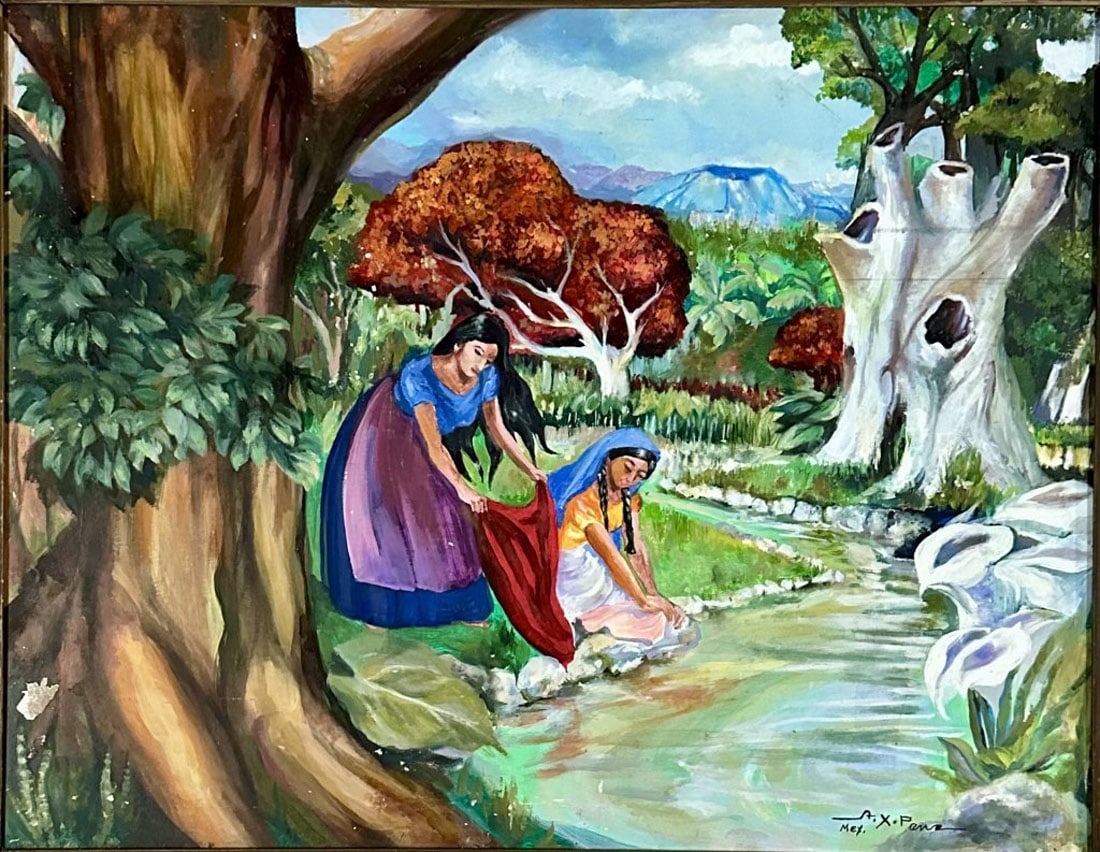 ALFONSO X PENA LANDSCAPE OIL PAINTING (1 of 3)