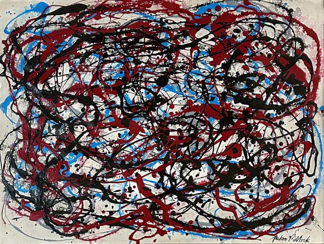 JACKSON POLLOCK ABSTRACT PAINTING (1 of 3)