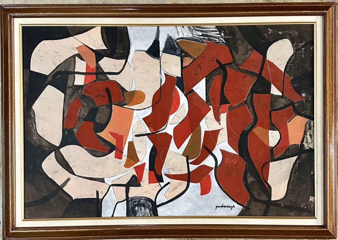 ROBERT ARTHUR GOODNOUGH COLLAGE ON CANVAS (1 of 4)