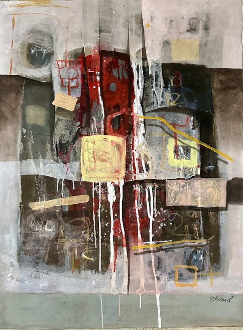 JAMES HAVARD ABSTRACT ACRYLIC ON CANVAS (1 of 3)