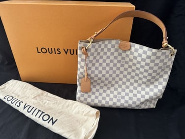 AUTHENTIC LOUIS VUITTON GRACEFUL MM DAMIER