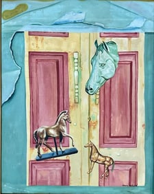 AARON BOHROD OIL ON CANVAS