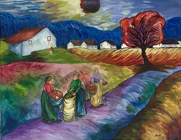 MARIANNE VON WEREFKIN OIL ON PAPER