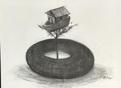 (KCHO) CHARCOAL ON PAPER