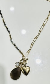 LADIES DARLING LINK BEADED DECO NECKLACE