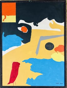 KENZO OKADA ACRYLIC OIL ON CANVAS EXPRESSIONIST