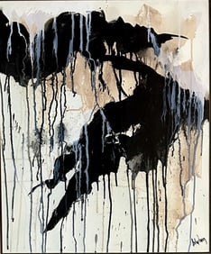 NORMAN BLUHM EXPRESSIONIST WATERCOLOR