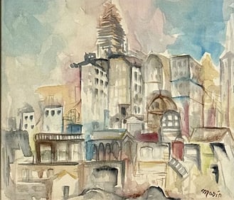 JOHN MARIN (AMERICAN) WATERCOLOR ON PAPER