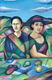 WILLIAM SAMUEL SCHWARTZ (AMERICAN) OIL PAINTING