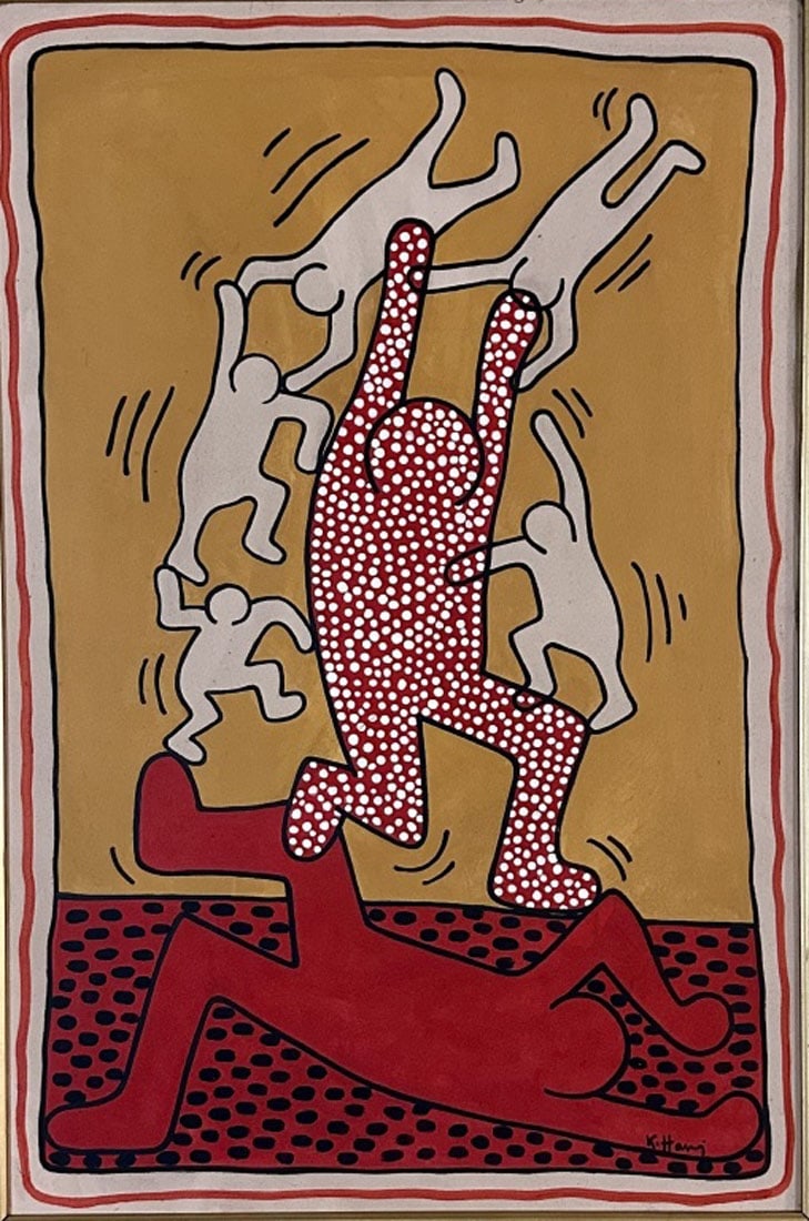 KEITH HARING ACRYLIC ON CANVAS (1 of 4)