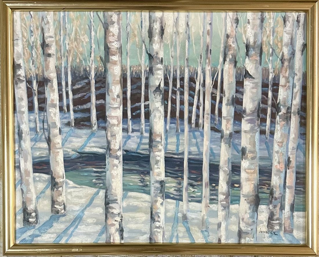 JONAS LIE OIL ON CANVAS EXPRESSIONIST (1 of 4)