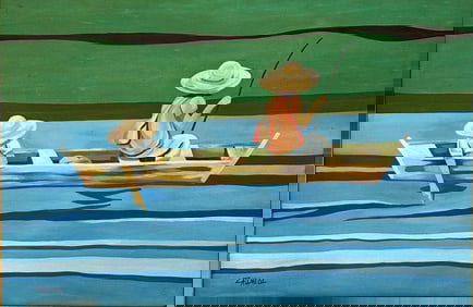 OSCAR DEVEZA ZALAMEDA ACRYLIC ON CANVAS