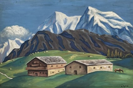 ALFONS WALDE OIL ON CANVAS