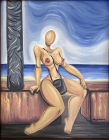 NIKOS ENGONOPOULOS OIL ON BOARD