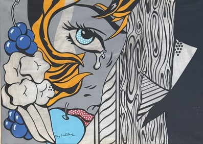 ROY LICHTENSTEIN ACRYLIC ON PAPER