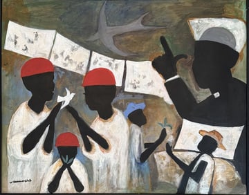 WILLIAM HEMMERLING MIXED MEDIA ON BOARD