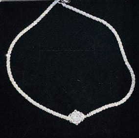 BRILLIANT CZ SOLITAIRE STERLING SILVER BRACELET