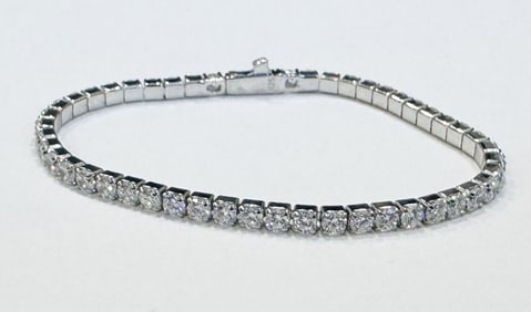 GORGEOUS CZ STERLING SILVER TENNIS BRACELET