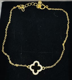 PRETTY CZ ENCRSUTED TRENDY DECO BRACELET