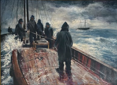 ARMIN HANSEN OIL ON BOARD