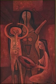 RUFINO TAMAYO OIL ON CANVAS