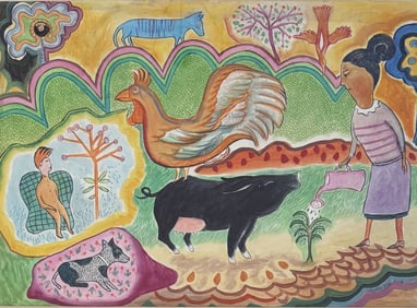 NELLIE MAE ROWE MIXED MEDIA ON PAPPER