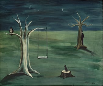 GERTRUDE ABERCROMBIE OIL ON BOARD