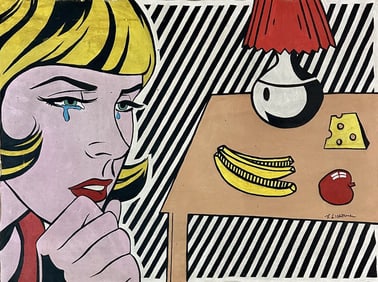 ROY LICHTENSTEIN ACRYLIC ON CANVAS