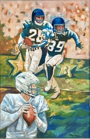 LEROY NEIMAN OIL ON CANVAS