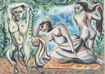 PABLO PICASSO WATERCOLOR ON PAPER