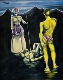 MANUEL RODRIGUEZ LOZANO OIL ON CANVAS