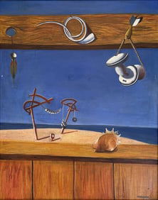 EDWARD WADSWORTH OIL ON BOARD