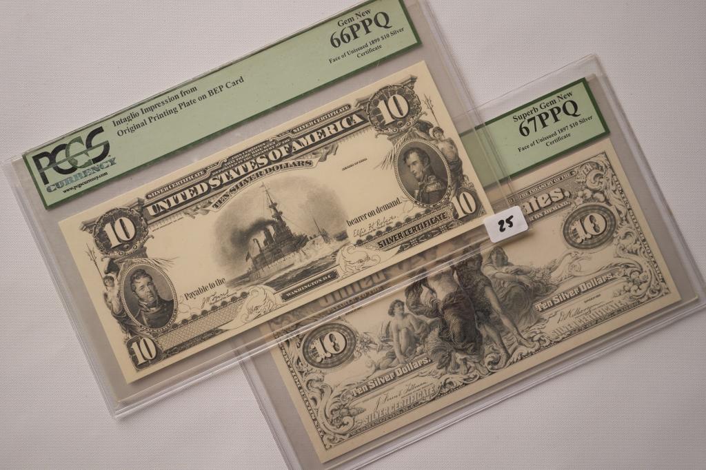 1887 $10 Silver Certificate Note. (1 of 1)